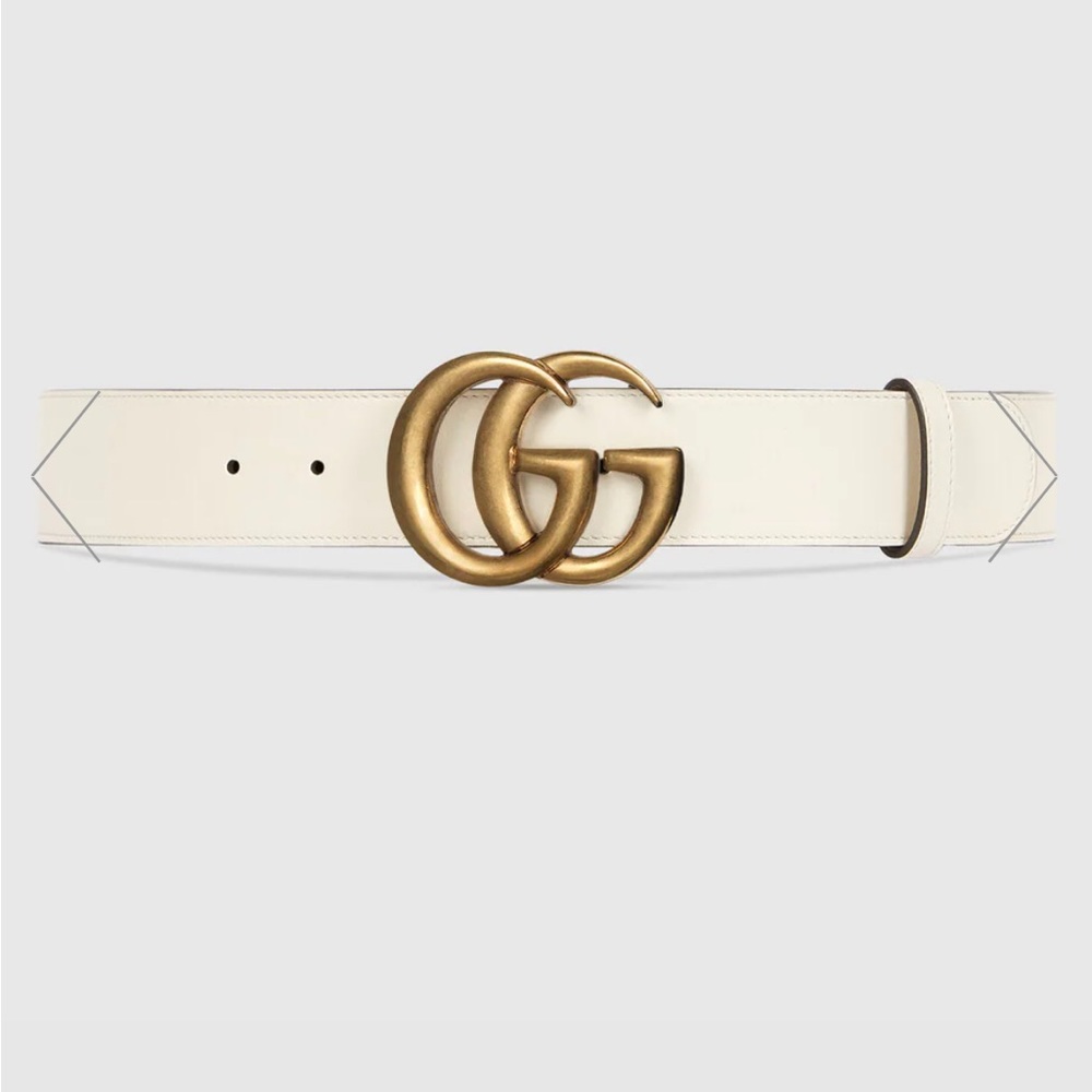 Gucci Belt White/Ivory Size 85/34 1.5 inch